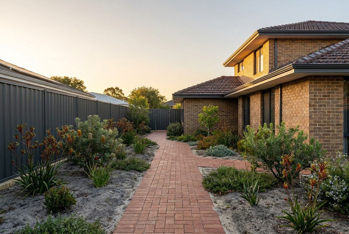 Garden path brick paving in Perth by IBP Paving