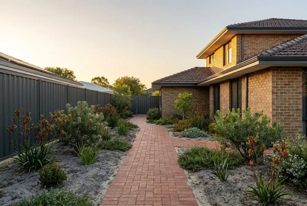 Garden path brick paving in Perth by IBP Paving