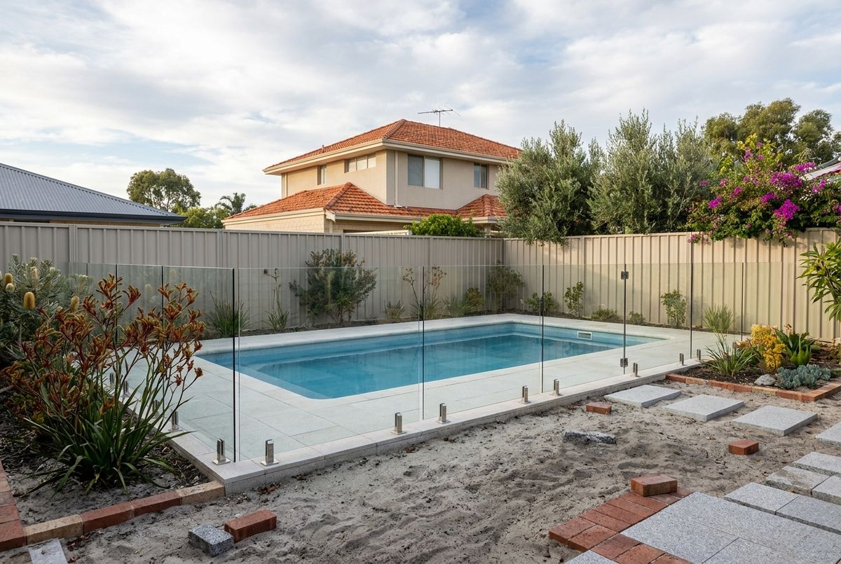 Pool surround brick paving in Perth by IBP Paving