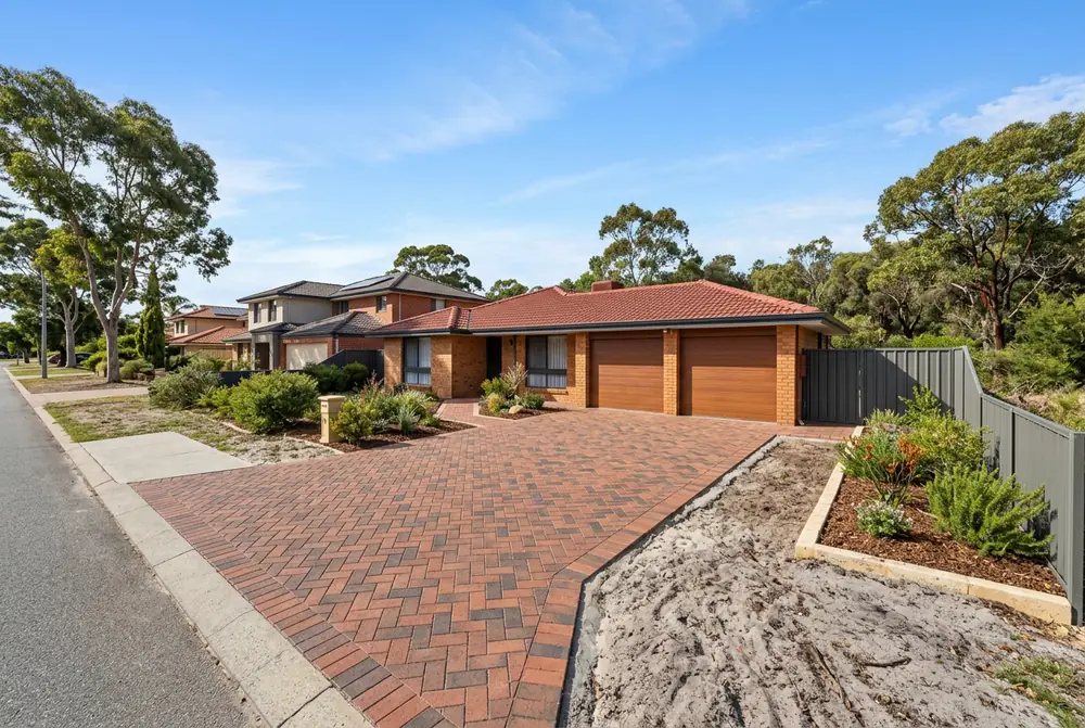New brick driveway at a 1970s home in Koondoola, Perth by IBP Paving